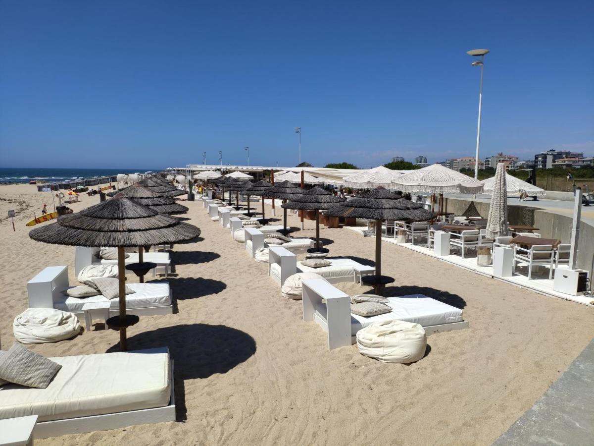 Praia De Vila Do Conde Com Vista A Mar Exterior foto